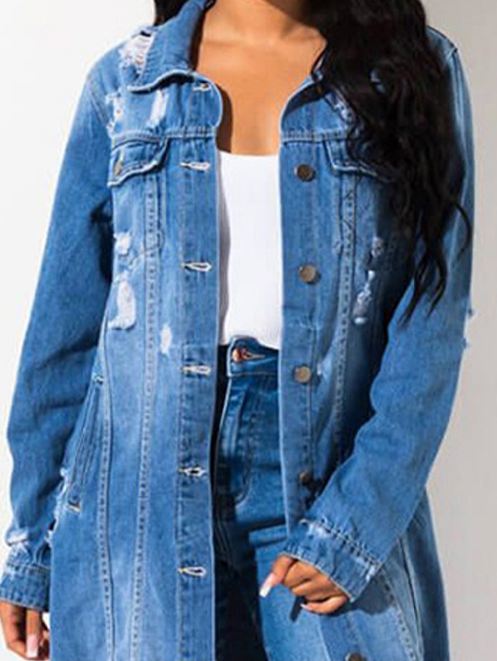 Distressed Dreams Denim Jacket - Medium - Picture 6 of 6